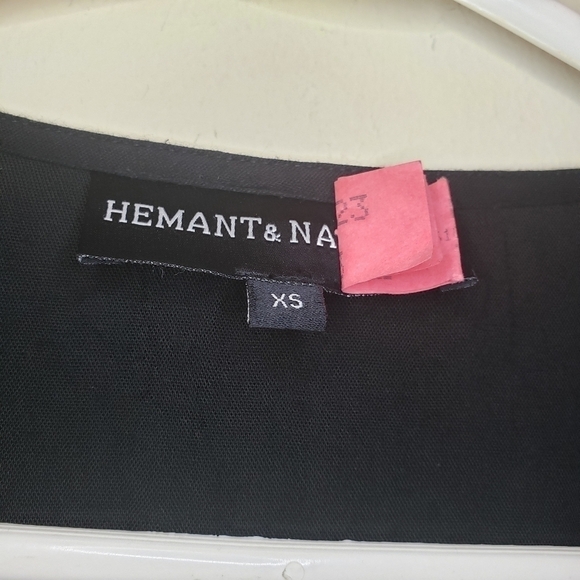 Hemant & Nandita 100% Silk Multicolored Embroidered Coastland Tunic Dress - Picture 7 of 8